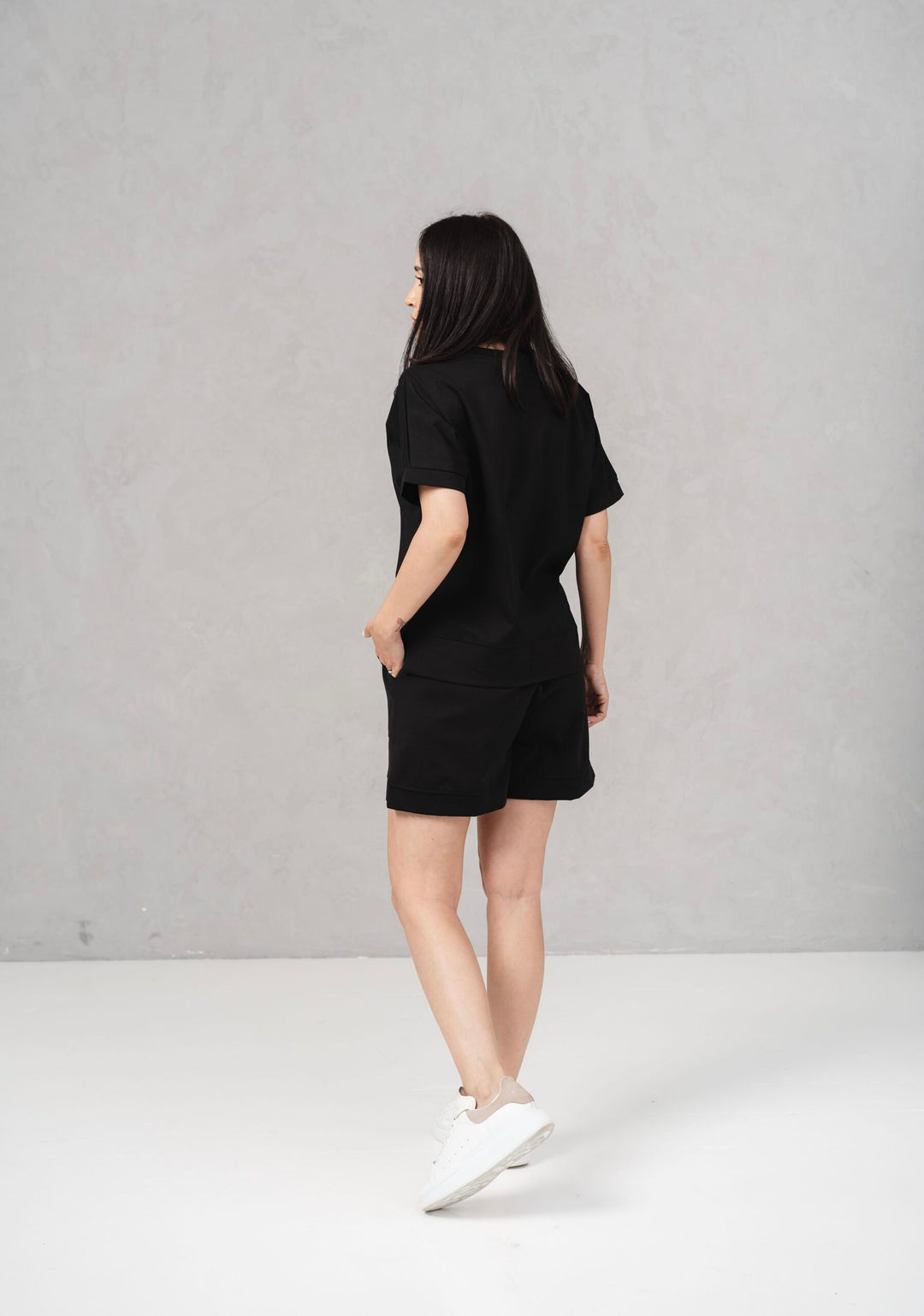 Set bumbac Kiara Negru