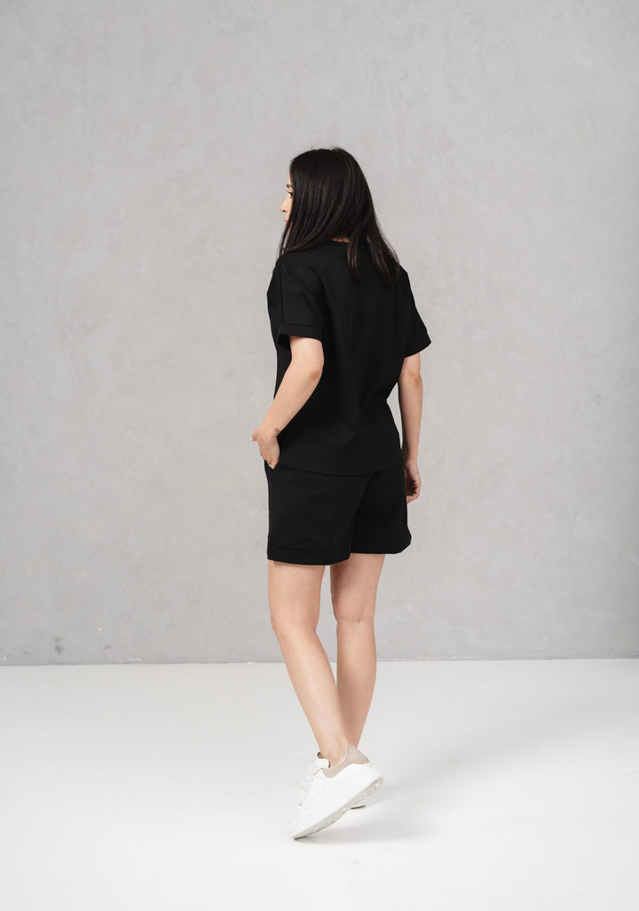 Set bumbac Kiara Negru