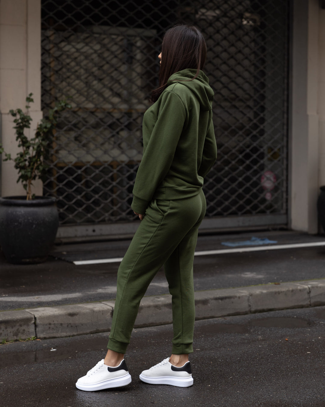Trening bumbac Alice Kaki