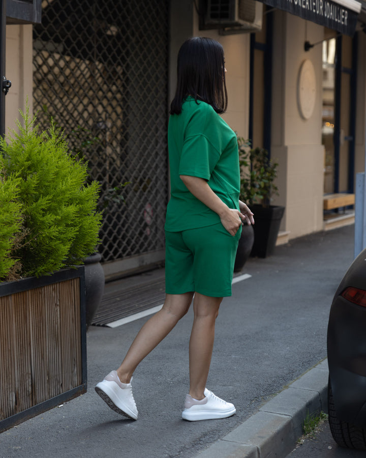 Set bumbac Stilish Verde