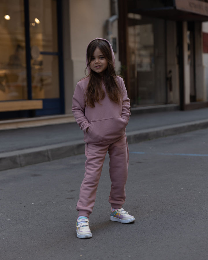 Set mama-copil/ Trening Bumbac Alice Roz Pudra