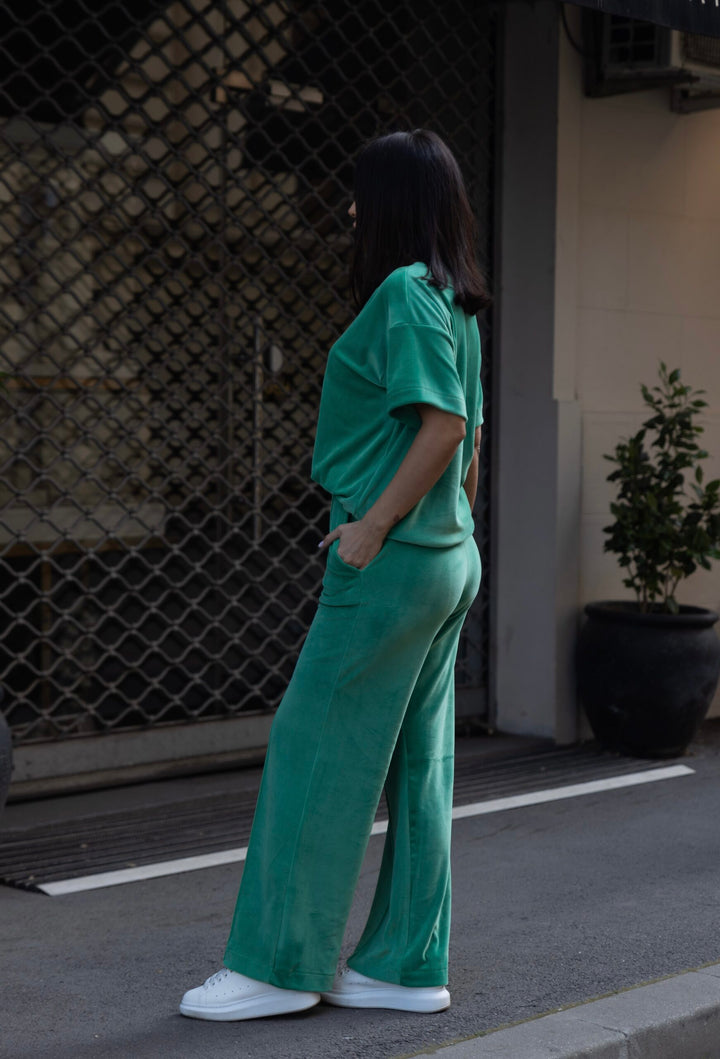 Set catifea Kendra Verde