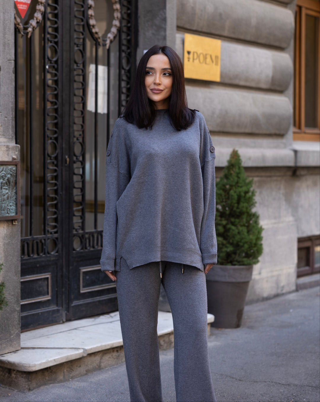 Set tricot Adele Gri