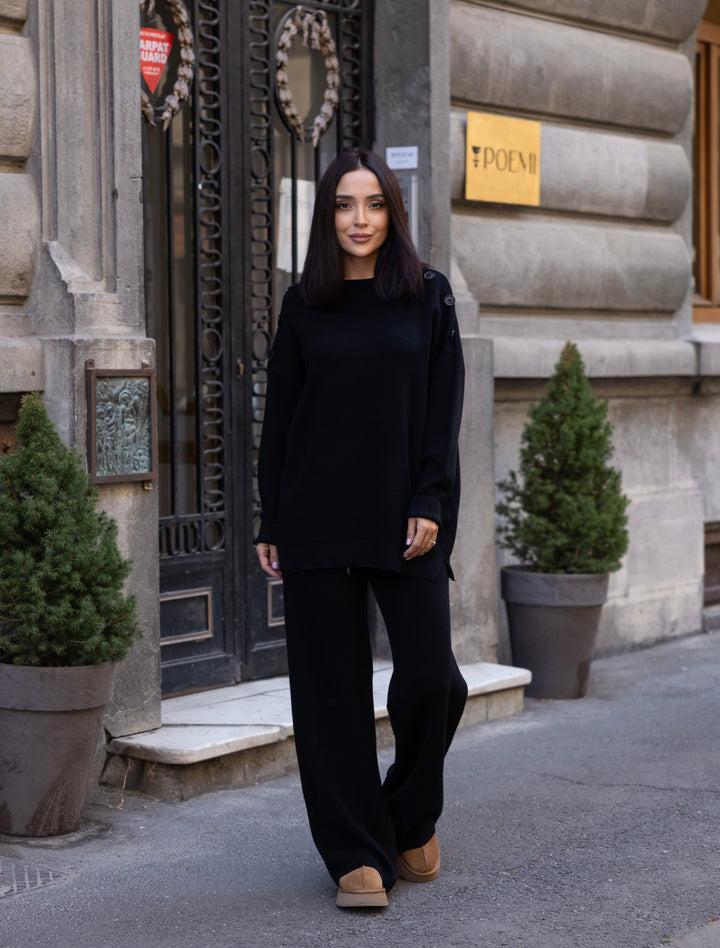Set tricot Adele Negru