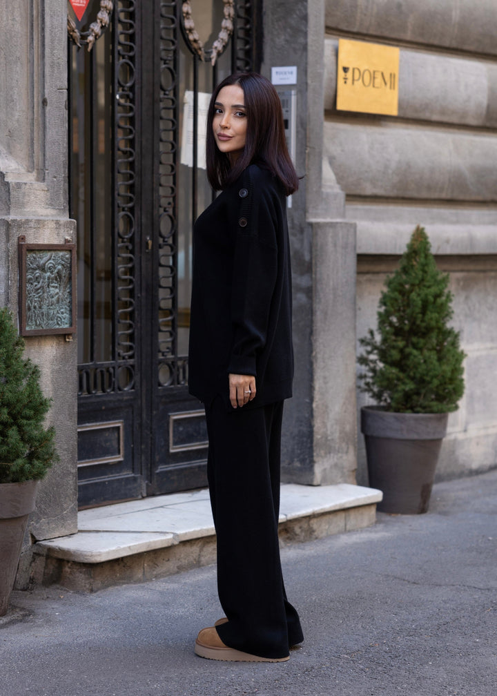 Set tricot Adele Negru