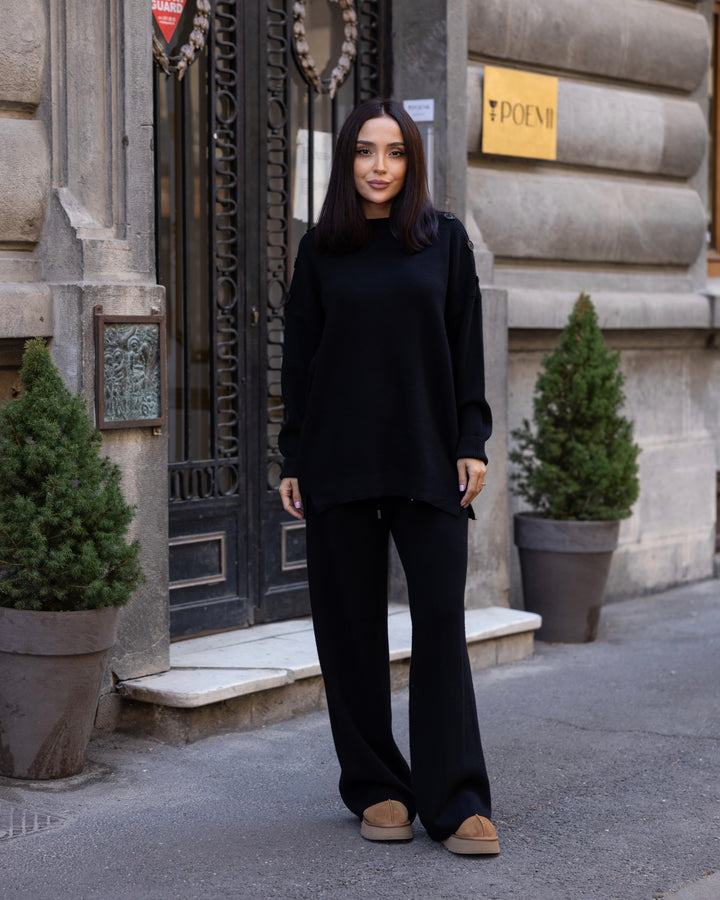 Set tricot Adele Negru