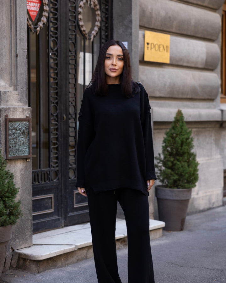 Set tricot Adele Negru