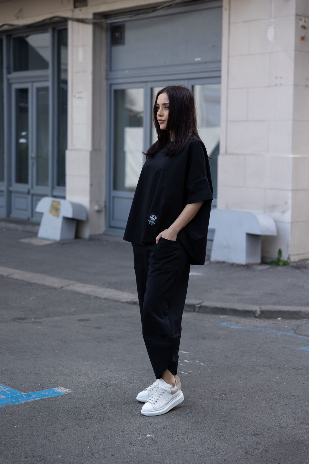 Set bumbac Kaida Negru