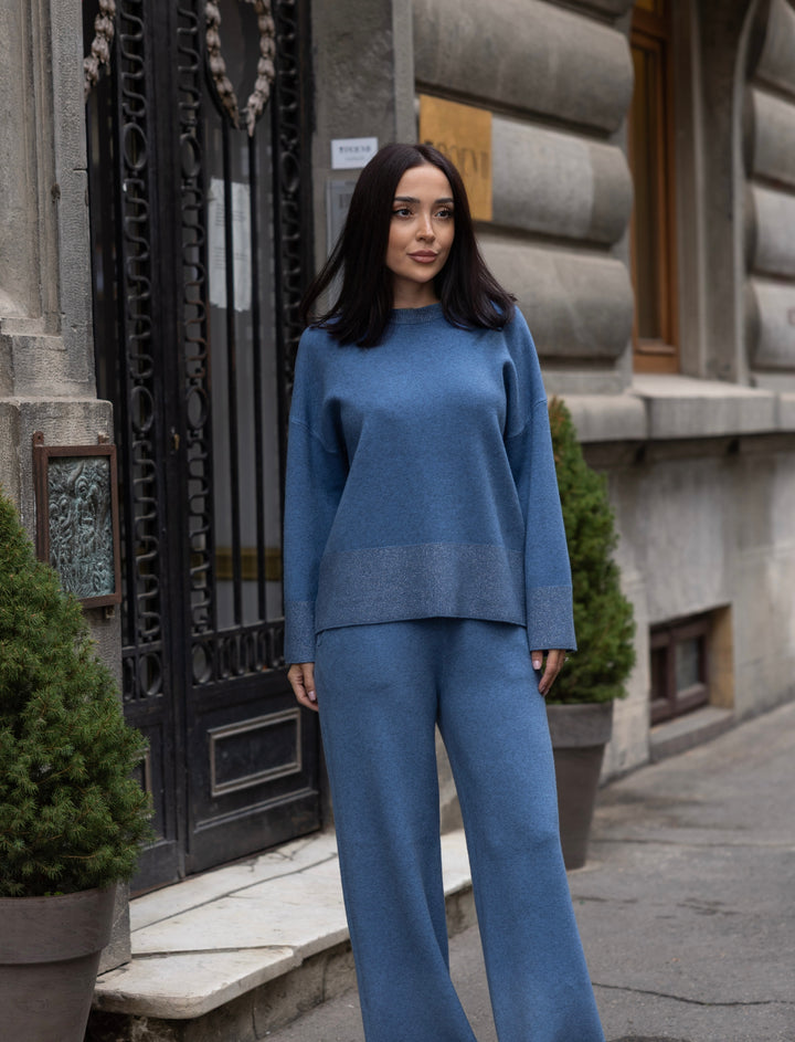 Set tricot Sofia Albastru