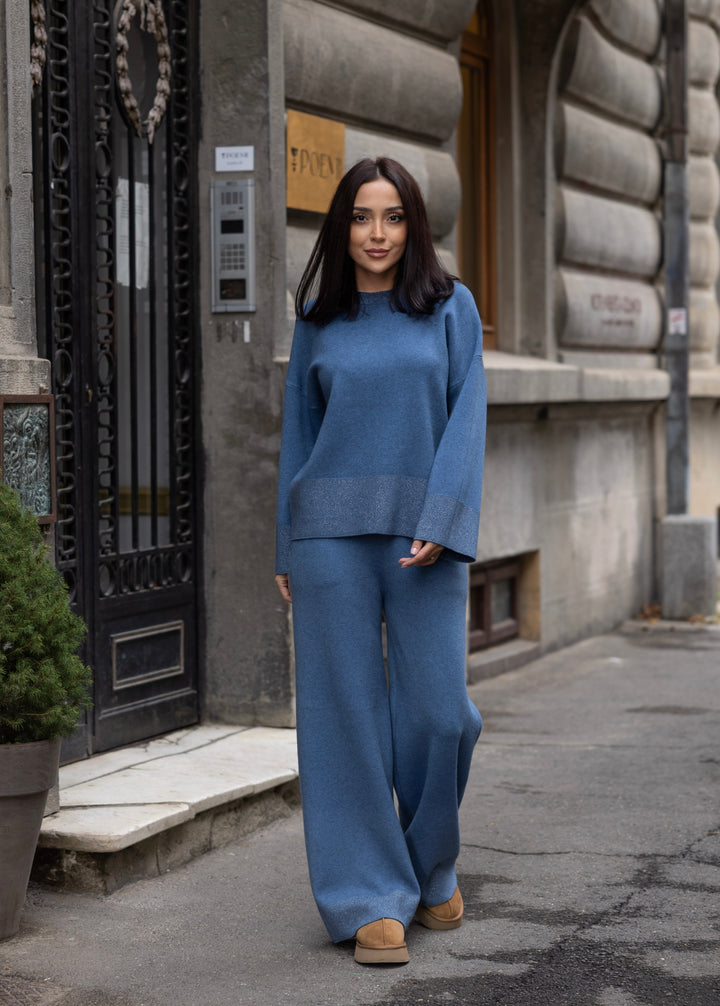 Set tricot Sofia Albastru