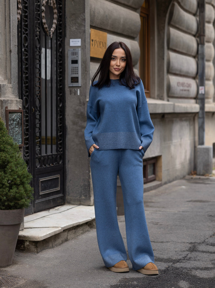 Set tricot Sofia Albastru