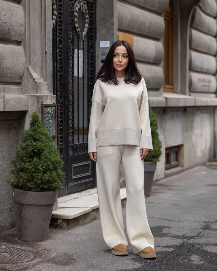 Set tricot Sofia Ivoire