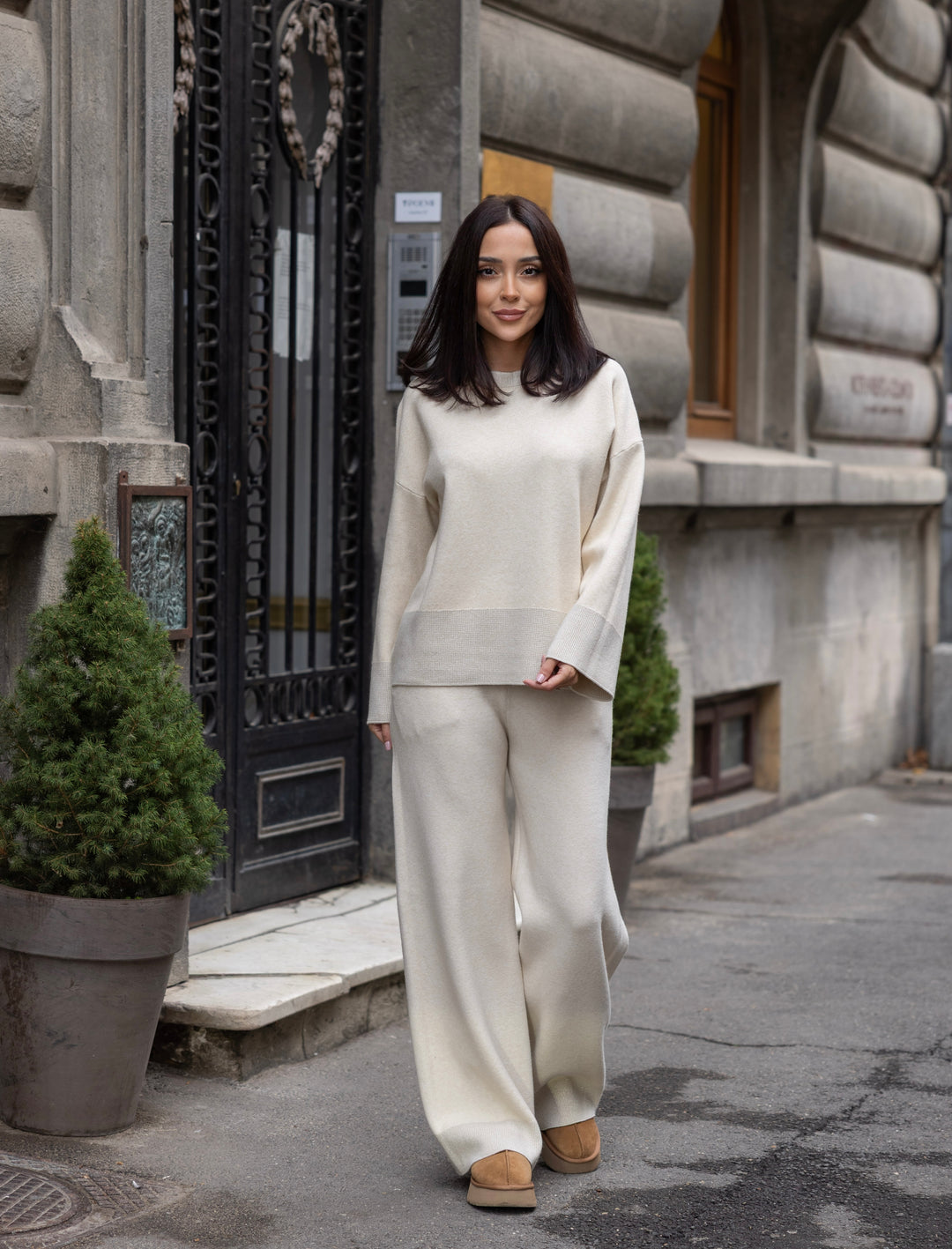 Set tricot Sofia Ivoire