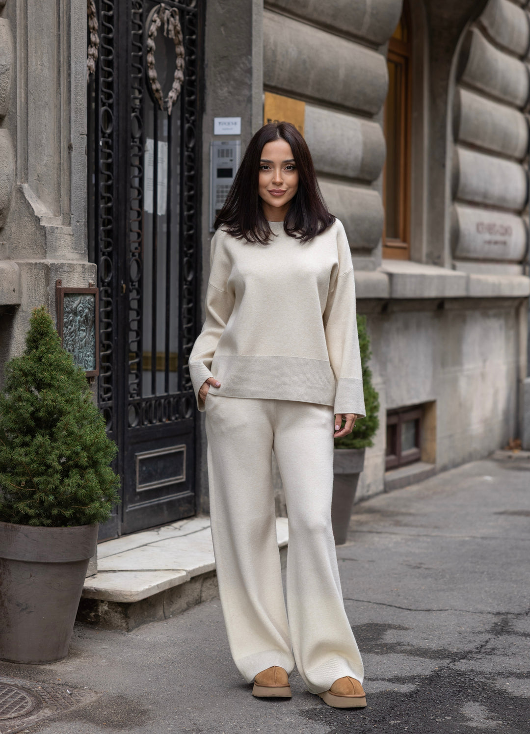 Set tricot Sofia Ivoire