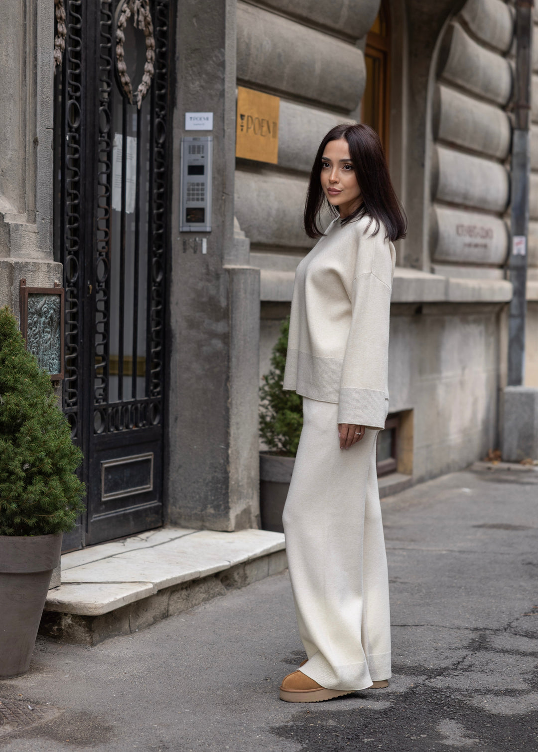 Set tricot Sofia Ivoire