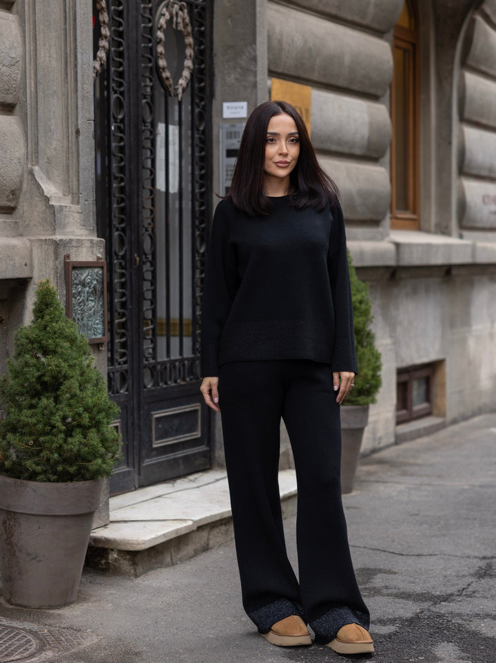Set tricot Sofia Negru