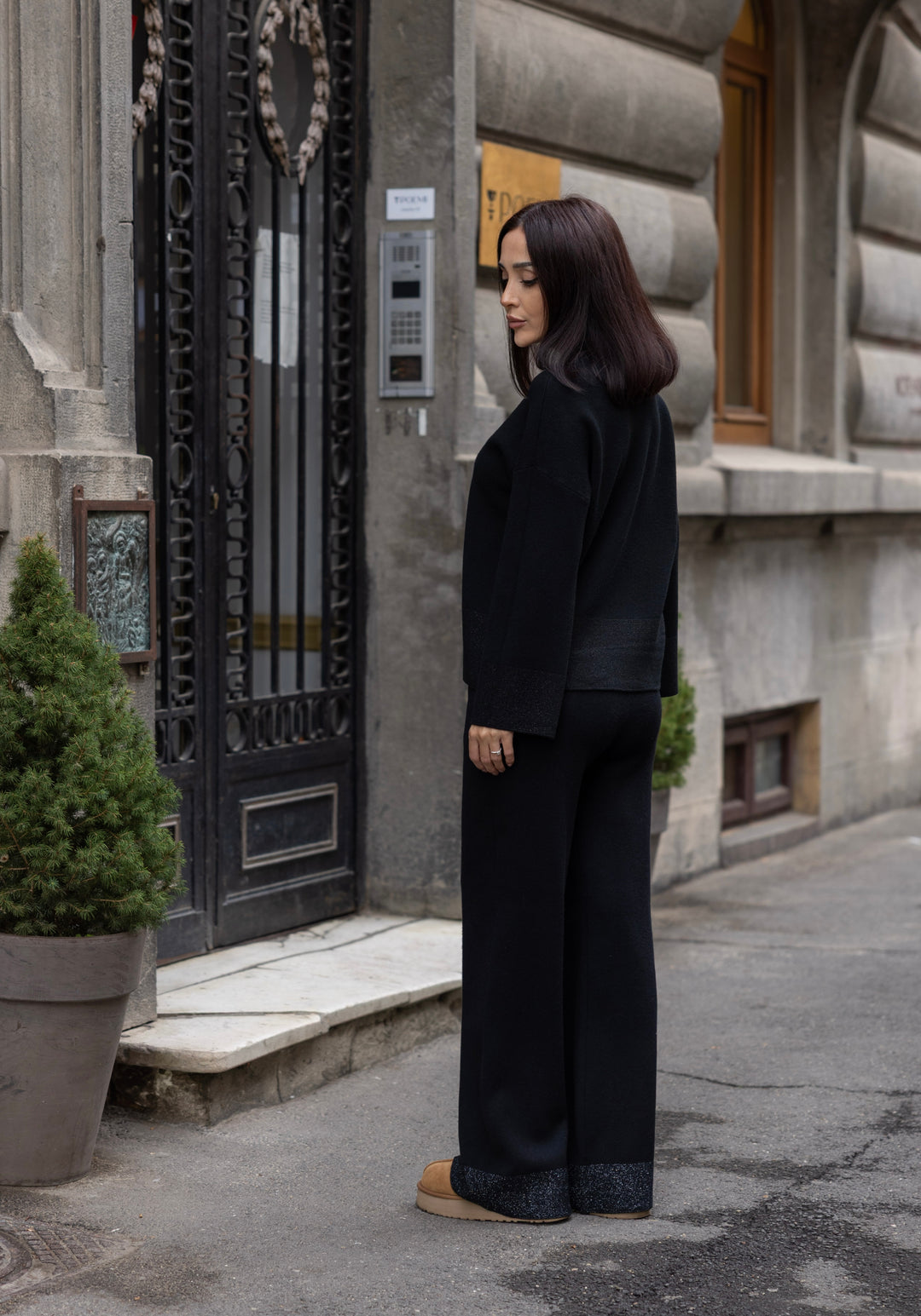 Set tricot Sofia Negru