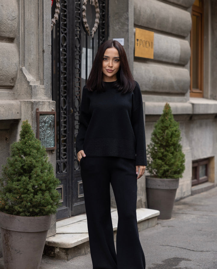 Set tricot Sofia Negru