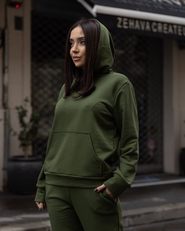 Trening bumbac Alice Kaki