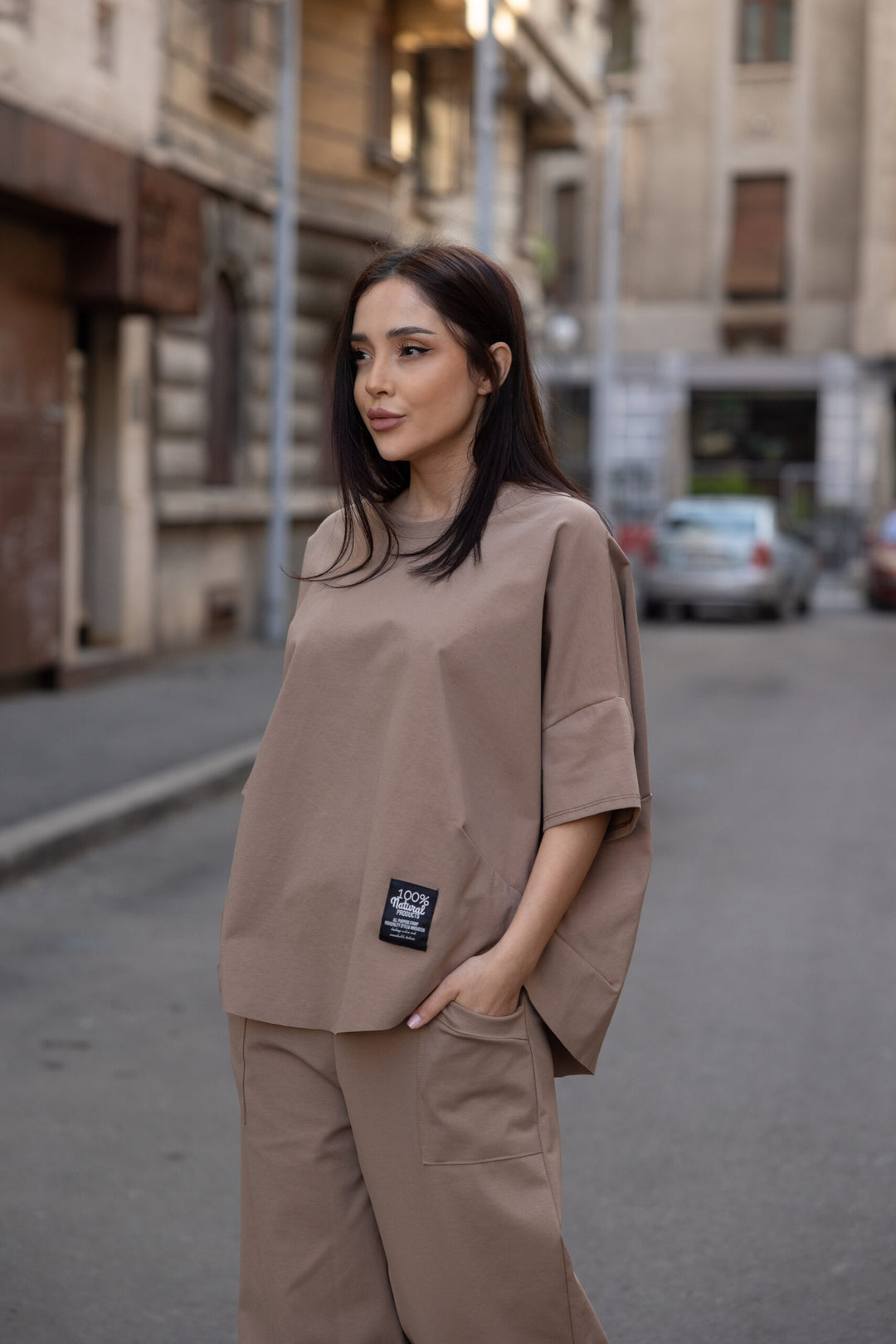 Set bumbac Kaida Cappuccino