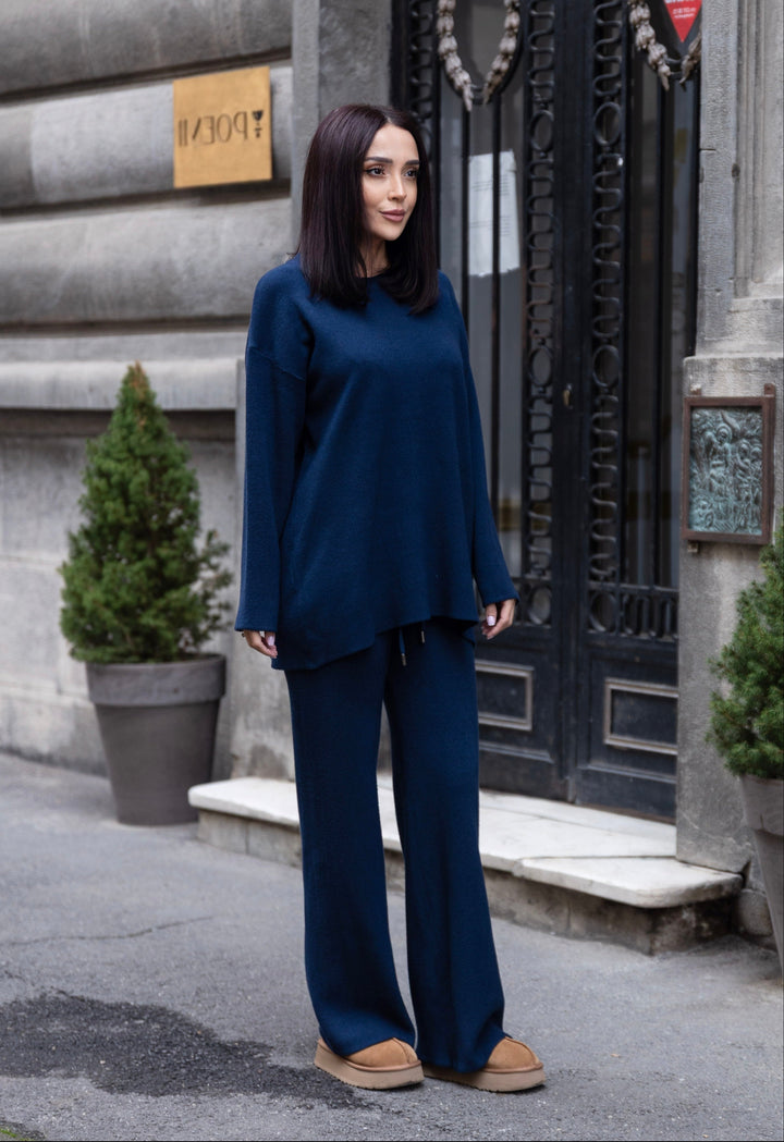 Set tricot Milena Bleumarin