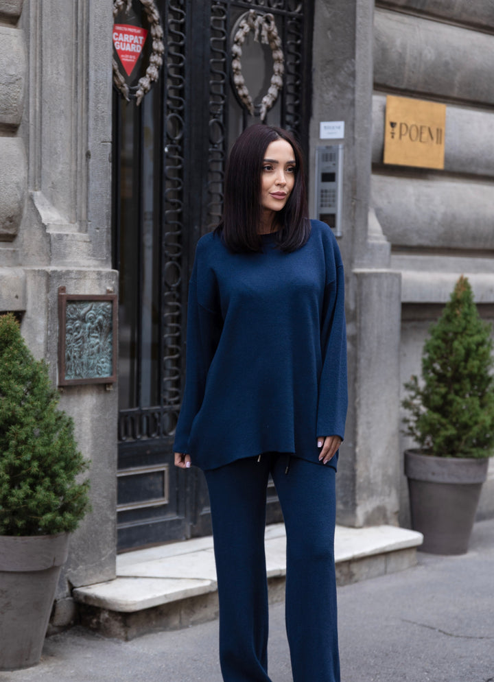 Set tricot Milena Bleumarin
