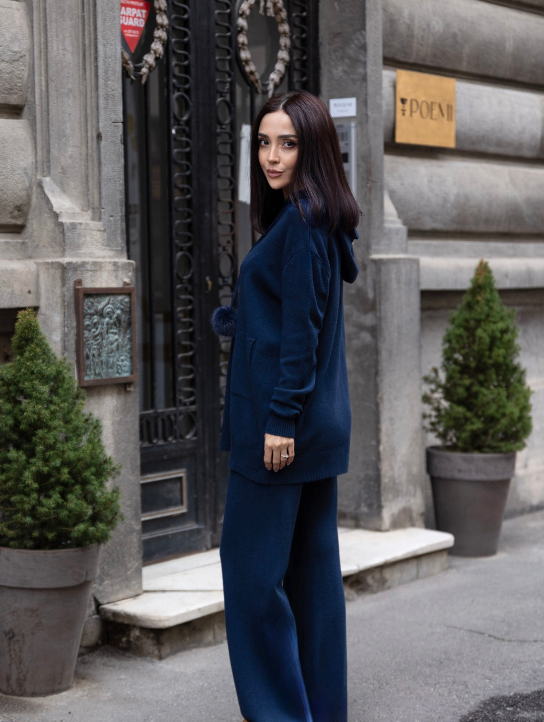 Set tricot Mia Bleumarin
