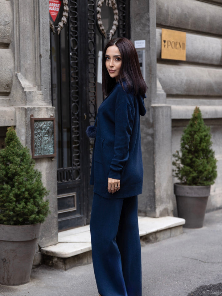 Set tricot Mia Bleumarin