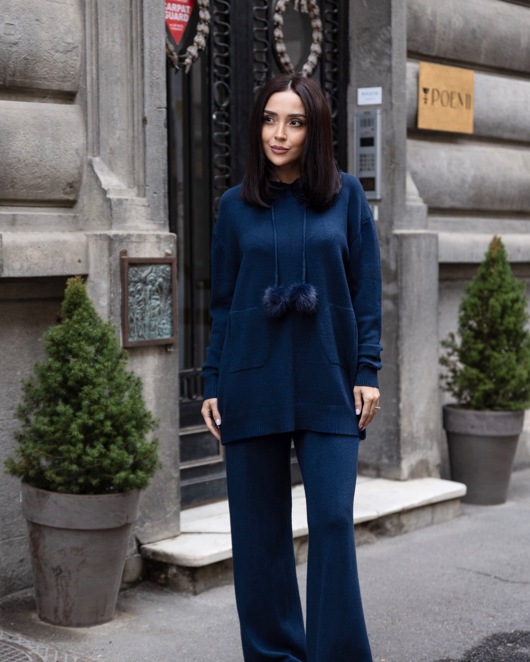 Set tricot Mia Bleumarin