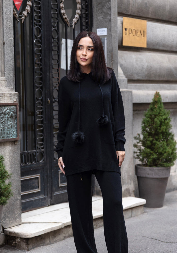 Set tricot Mia Negru