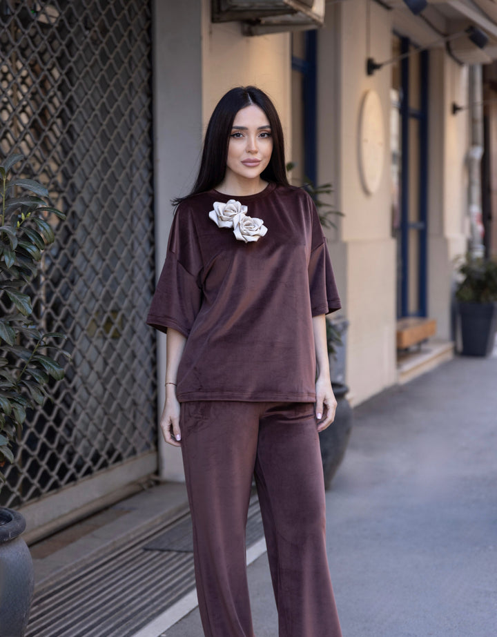 Set catifea Rose Maro