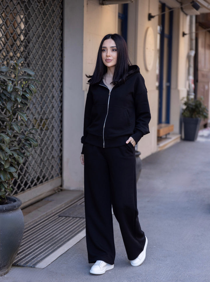 Trening bumbac 100% Malika Negru