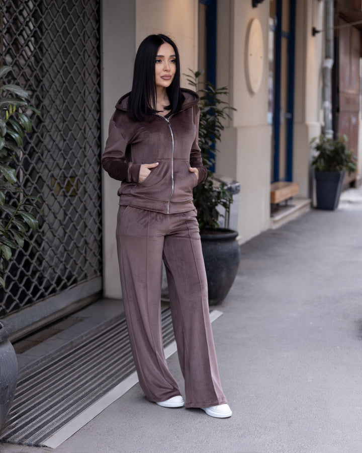 Trening catifea Chloe Mocha
