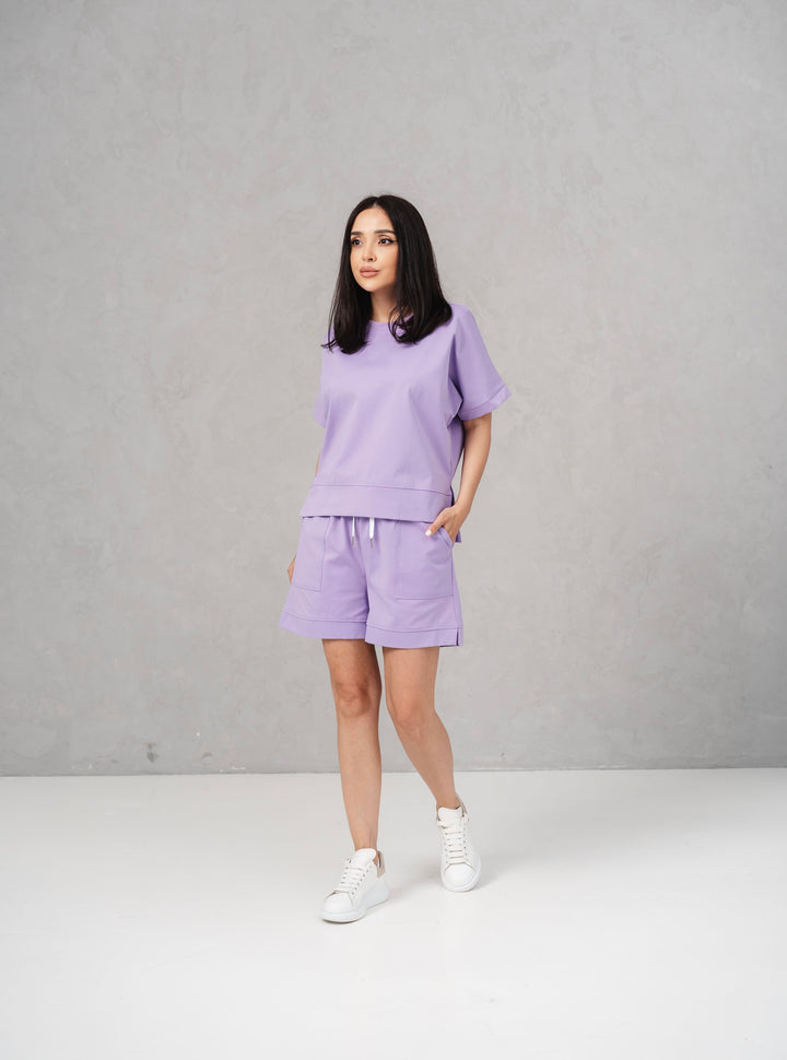 Set bumbac Kiara Lila