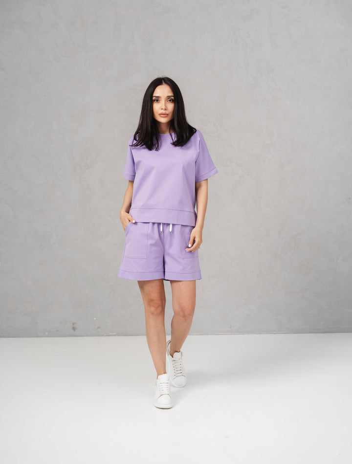 Set bumbac Kiara Lila