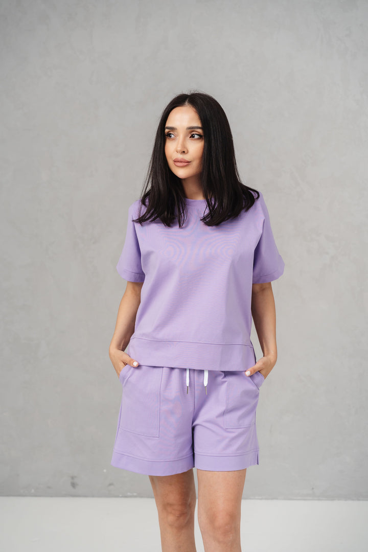 Set bumbac Kiara Lila
