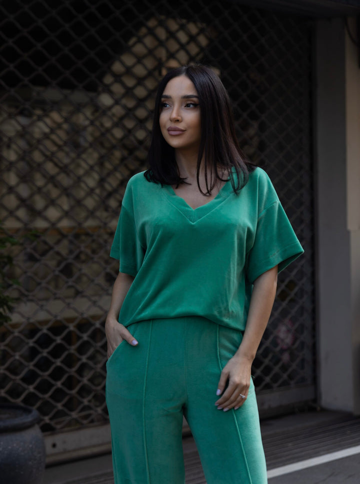 Set catifea Kendra Verde