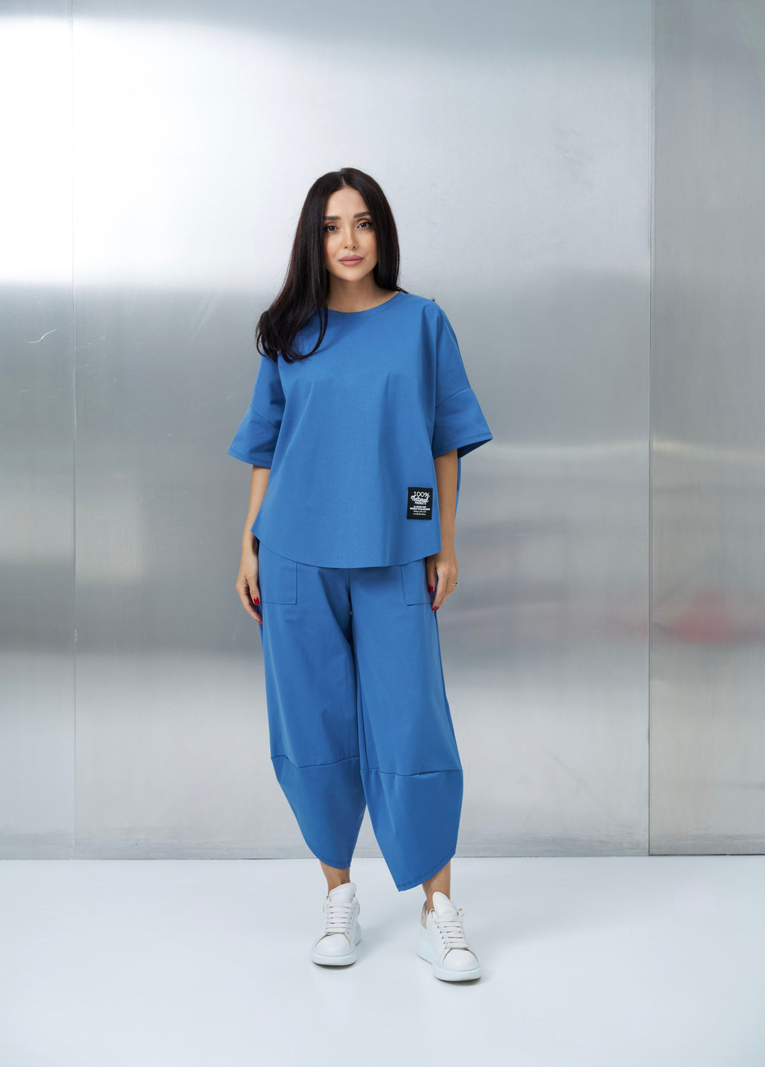 Set bumbac Kaida Albastru