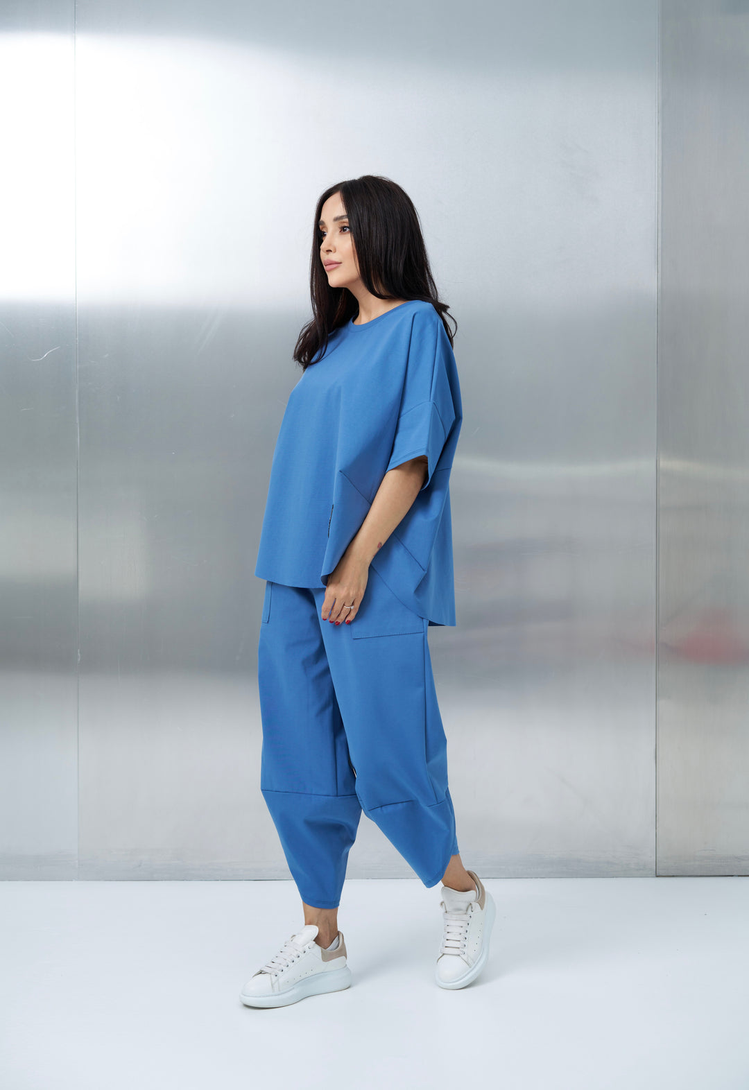 Set bumbac Kaida Albastru