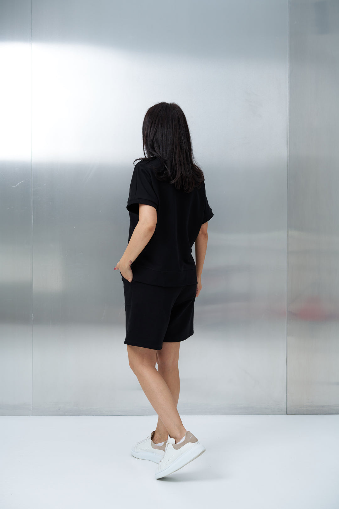 Set bumbac Sia Negru