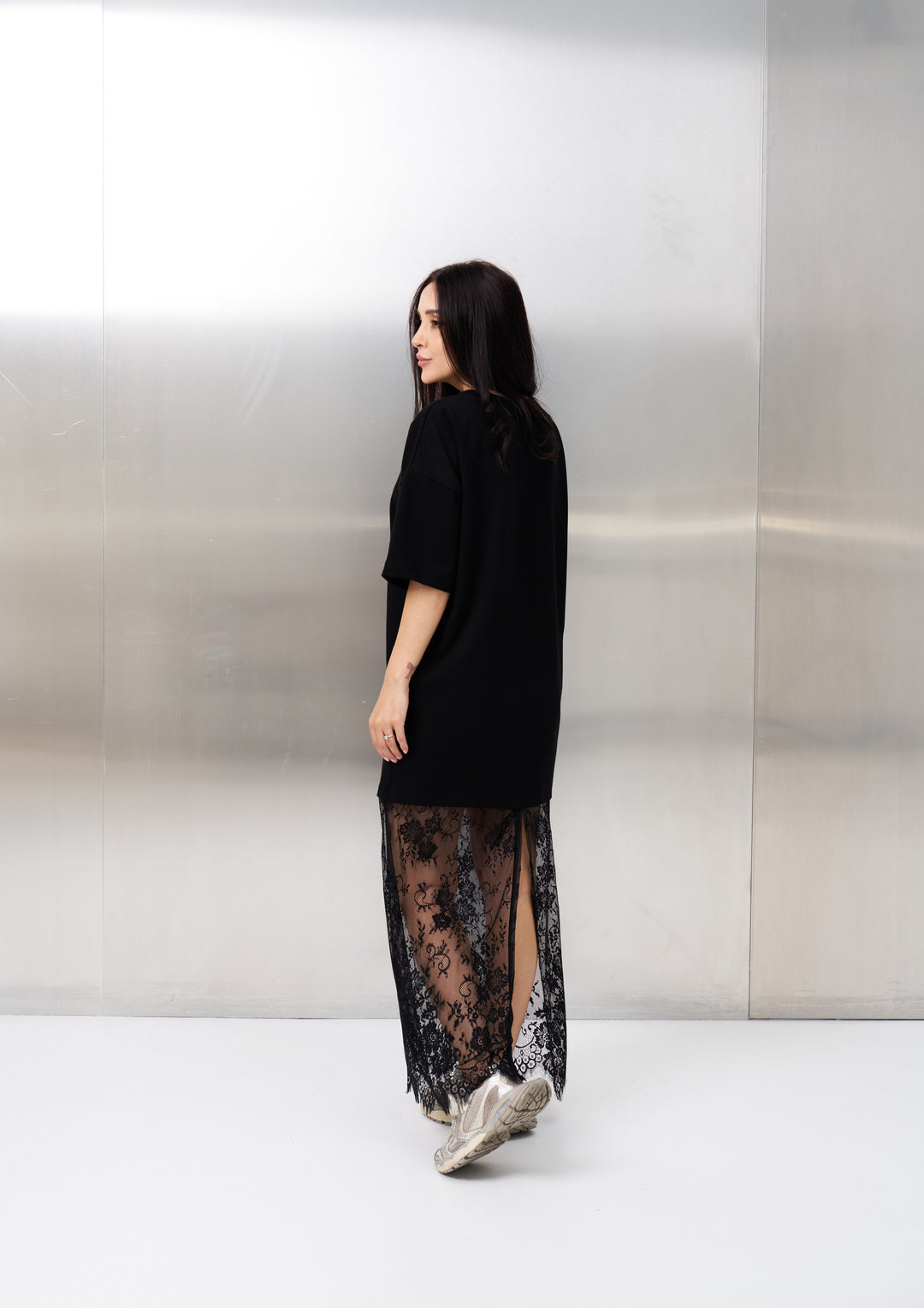 Rochie Bumbac Premium Amora Neagră