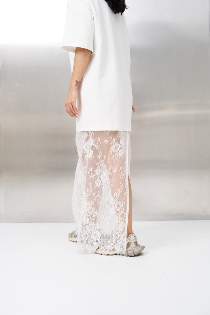 Rochie Bumbac Premium Amora Albă