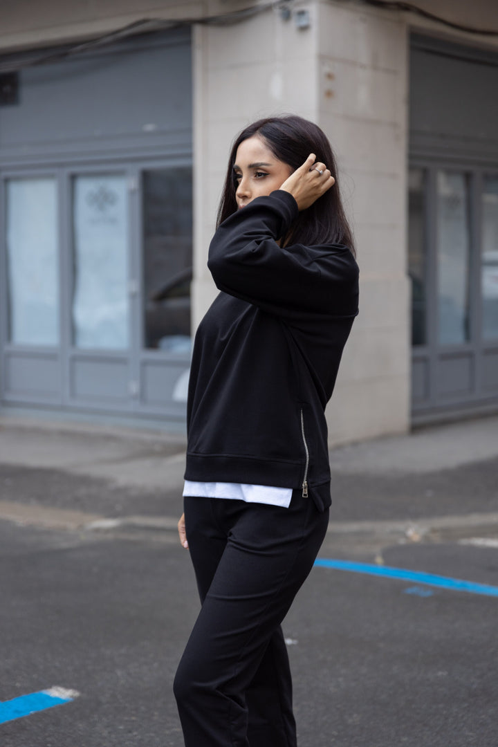 Trening bumbac Kaia Negru
