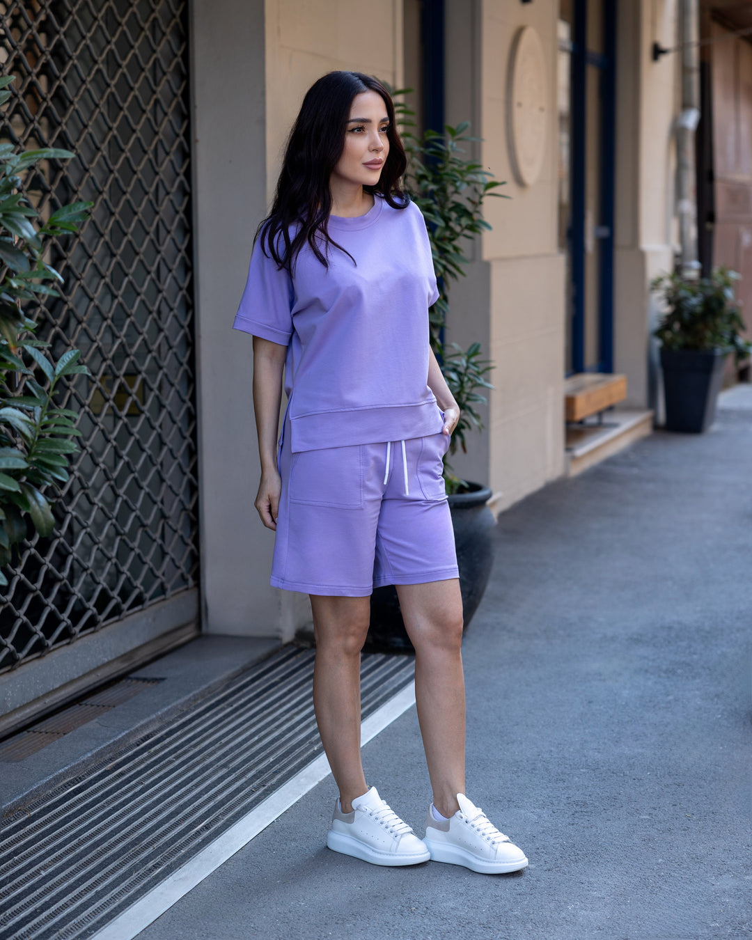 Set bumbac Sia Lila