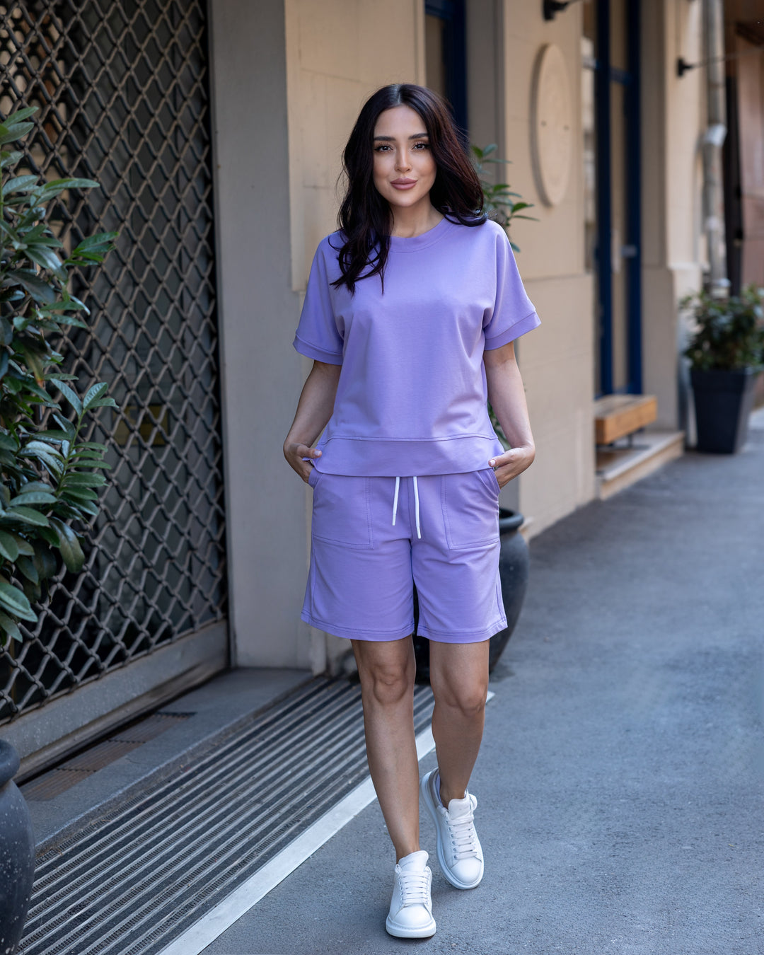 Set bumbac Sia Lila