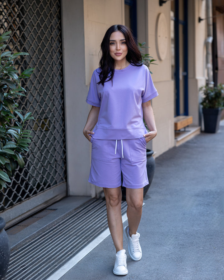 Set bumbac Sia Lila