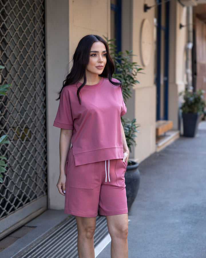 Set bumbac Sia Roz Prăfuit