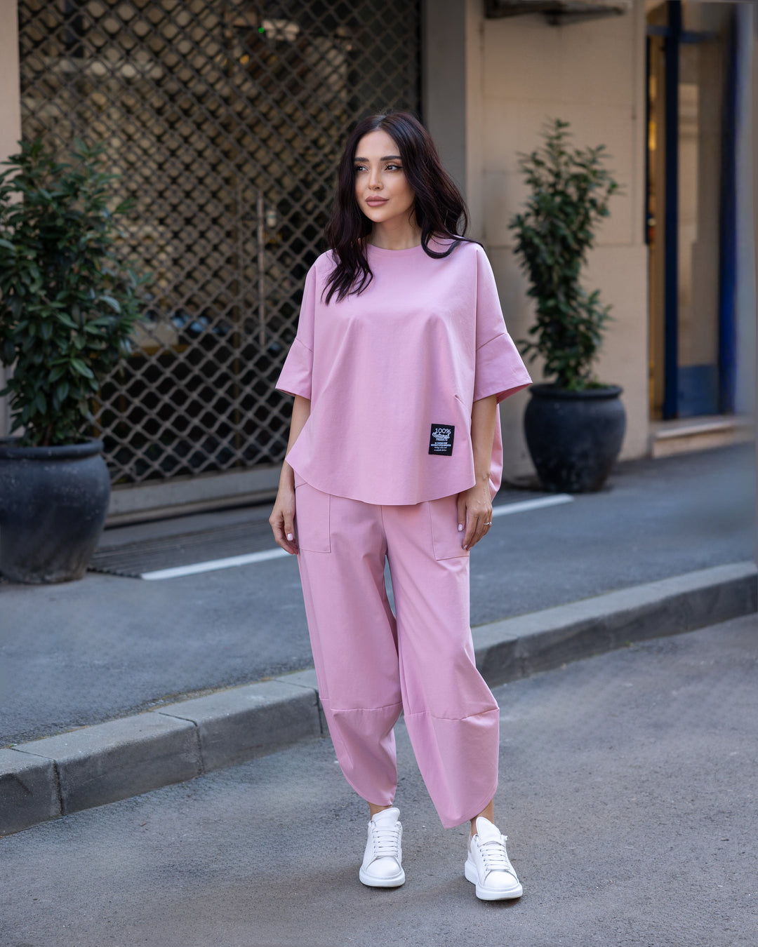 Set bumbac Kaida Roz Pudră