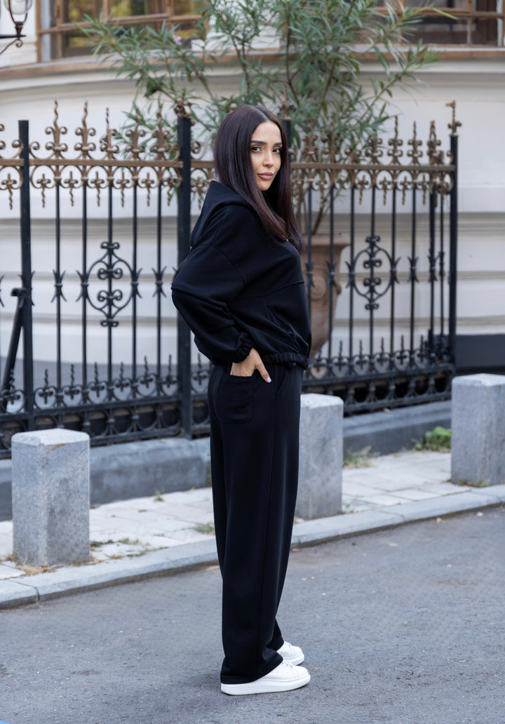 Trening bumbac premium Lima Negru