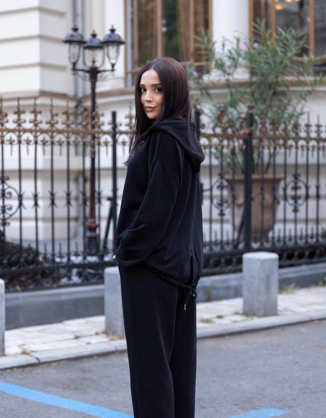 Trening bumbac premium Tokyo Negru